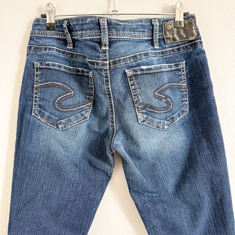 Silver Aiko Kick Flare Dark Wash Jeans Size 30 - Picture 4 of 7